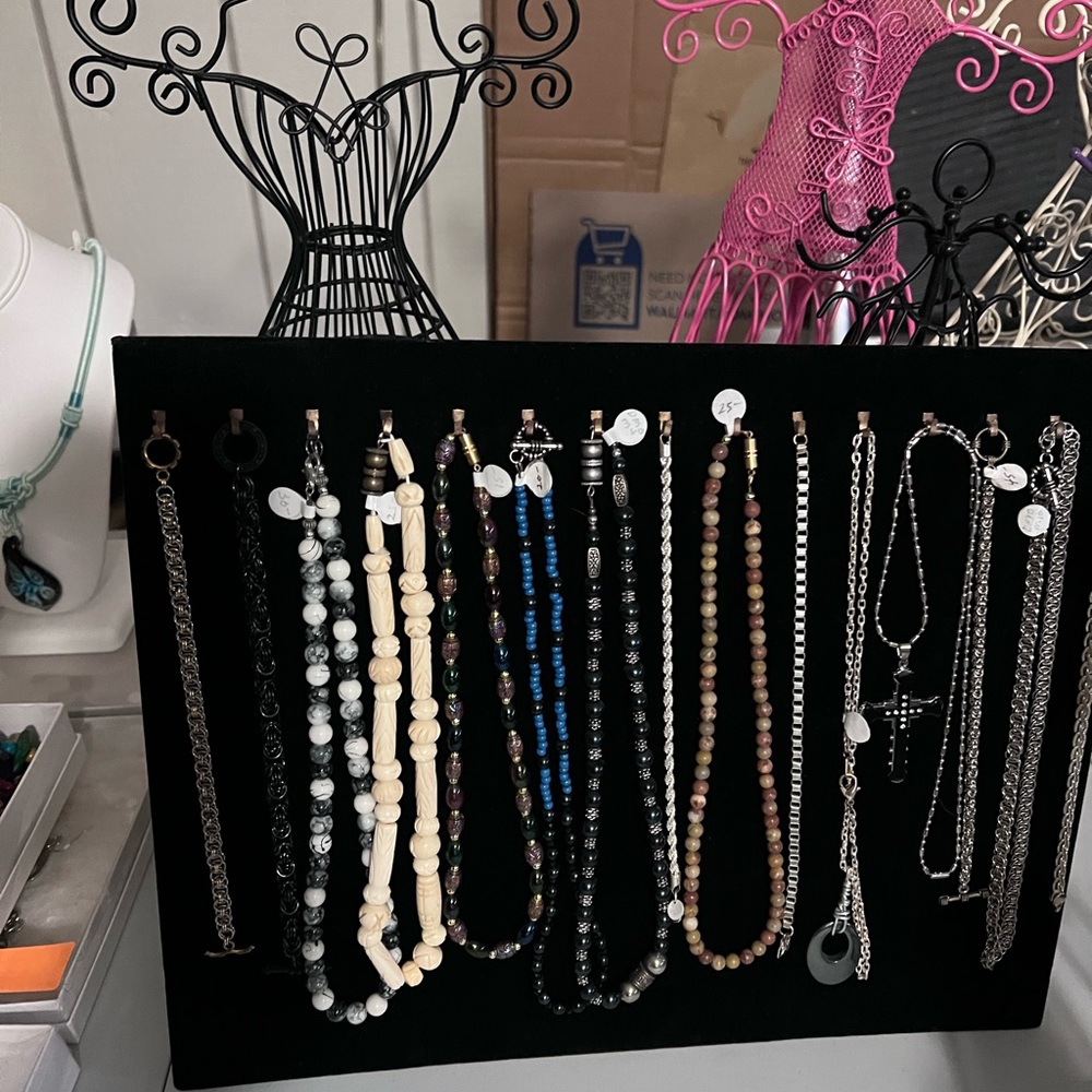 Necklaces for men or women. $20 ea